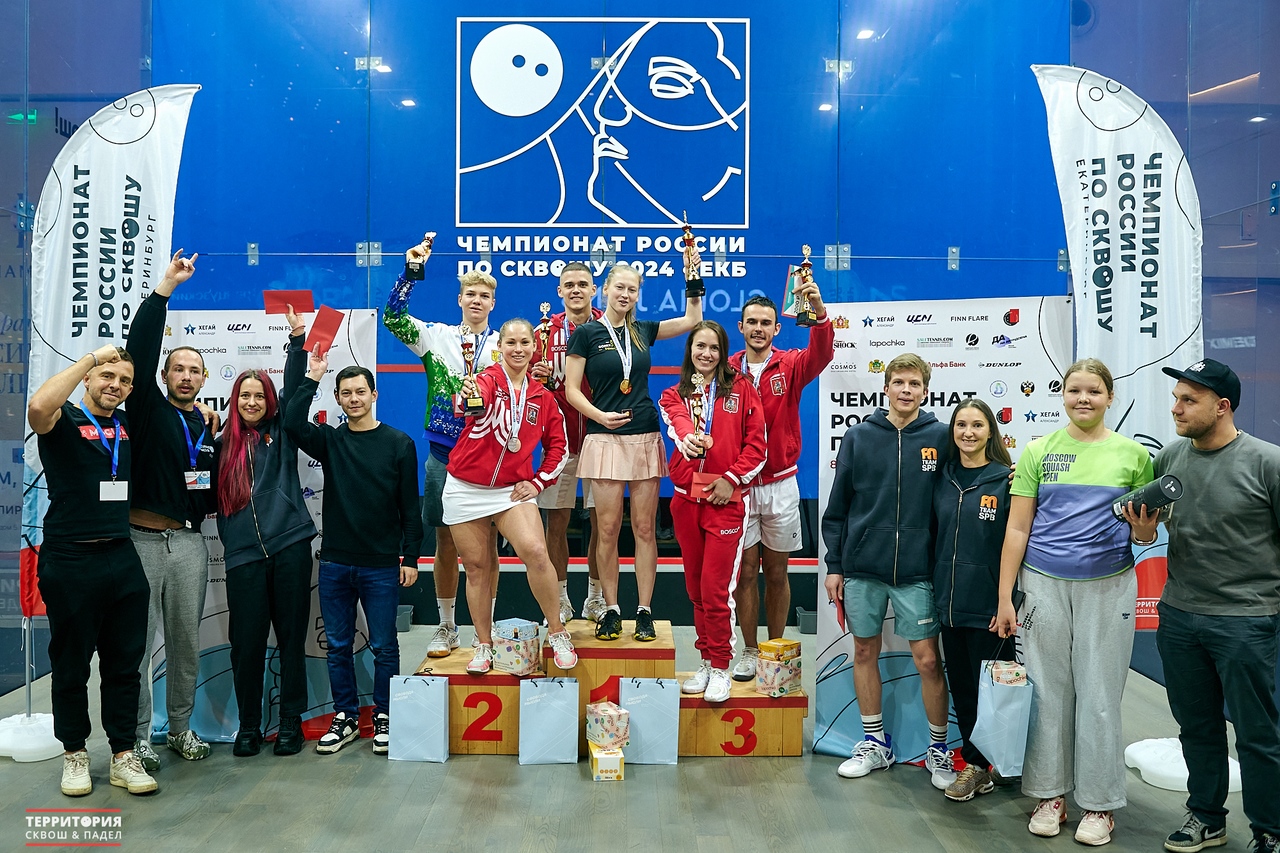 Определены Чемпионы России по сквошу 2024 года!