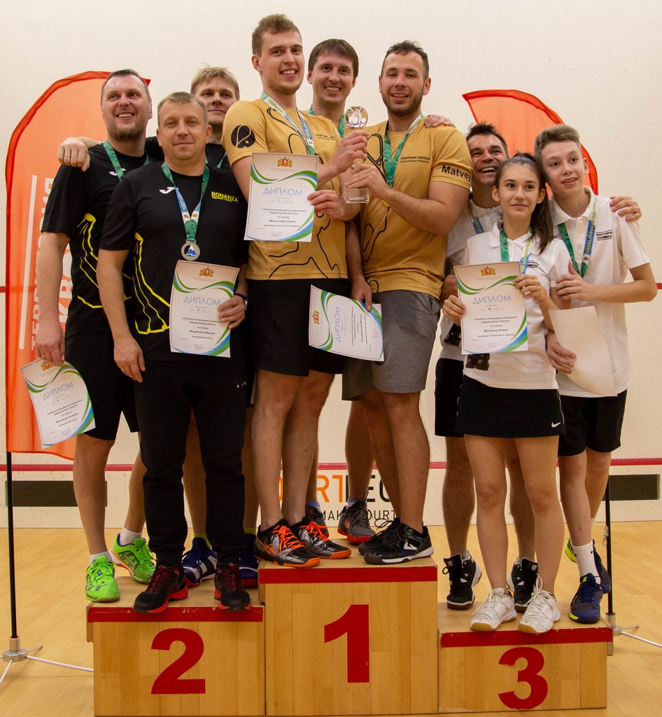 Определен клуб-чемпион Свердловской области по сквошу 2019 года